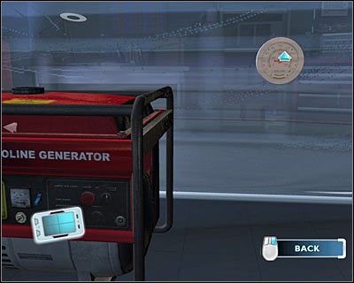 Dokonaj przybliżenia obrazu na generatorze i kliknij na nim, a dowiesz się, że niemal całkowicie wyczerpały się już zapasy paliwa - [Odcinek 4 - Extinguished] Część 5 | CSI Mordercze Zamiary - CSI: Mordercze Zamiary - poradnik do gry