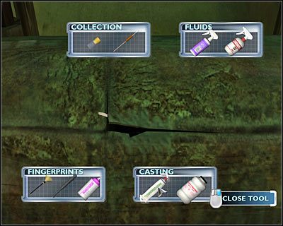 Pozostań przy załączonym podglądzie na leżącą na ziemi rurę - [Odcinek 4 - Extinguished] Część 12 | CSI Mordercze Zamiary - CSI: Mordercze Zamiary - poradnik do gry