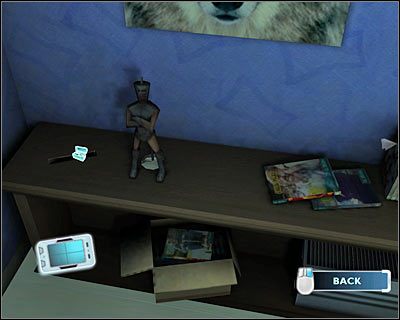 Na początek kliknij na obszarze wokół telewizora, a po dokonaniu przybliżenia obrazu przesuń kamerę w lewo - [Odcinek 4 - Extinguished] Część 13 | CSI Mordercze Zamiary - CSI: Mordercze Zamiary - poradnik do gry