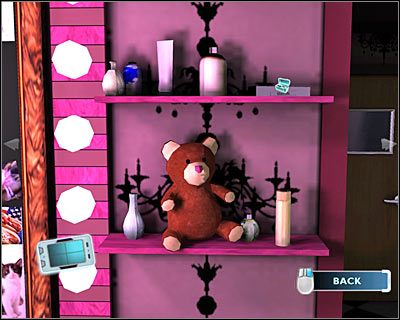 Zbadaj teraz półeczki znajdujące się na prawo od lustra - [Odcinek 5 - Crime Scene Impersonator] Część 2 | CSI Mordercze Zamiary - CSI: Mordercze Zamiary - poradnik do gry