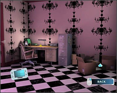 Na koniec zbadaj pudła znajdujące się na prawo od biurka - [Odcinek 5 - Crime Scene Impersonator] Część 2 | CSI Mordercze Zamiary - CSI: Mordercze Zamiary - poradnik do gry