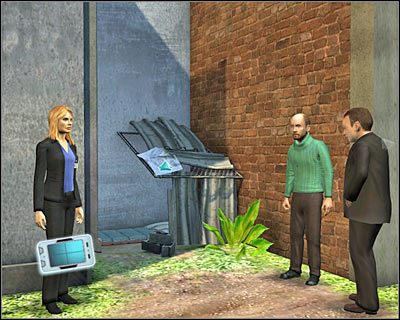 Możesz już dokonać przybliżenia obrazu na dużej wnęce znajdującej się na lewo od Garyego - [Odcinek 5 - Crime Scene Impersonator] Część 8 | CSI Mordercze Zamiary - CSI: Mordercze Zamiary - poradnik do gry