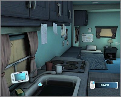 Obejrzyj przyrządy kuchenne znajdujące się po lewej stronie - [Odcinek 5 - Crime Scene Impersonator] Część 10 | CSI Mordercze Zamiary - CSI: Mordercze Zamiary - poradnik do gry