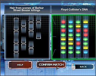 Po dotarciu na miejsce od Brassa otrzymasz pobrany z akt starej sprawy nowy dowód rzeczowy, a mianowicie Hair from scenes of Barbur Street Boozer killings (Włos z miejsc zbrodni będących dziełem seryjnego mordercy z Barbur Street) - [Odcinek 5 - Crime Scene Impersonator] Część 13 | CSI Mordercze Zamiary - CSI: Mordercze Zamiary - poradnik do gry