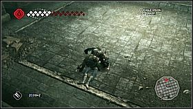 Na końcu korytarza wskakujemy na dół do siana - zobaczymy rozmowę dwóch templariuszy - Wenecki gladiator | Lista trofeów Assassins Creed II - Assassins Creed II - poradnik do gry