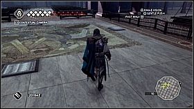 Tutaj wskakujemy na organy i rzucamy się na opuszczony obiekt - Święć się imię Twoje - cz. 1 | Lista trofeów Assassins Creed II - Assassins Creed II - poradnik do gry