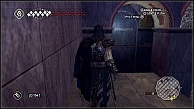 Teraz stajemy na przycisku maksymalnie oddalonym od sarkofagu - Święć się imię Twoje - cz. 1 | Lista trofeów Assassins Creed II - Assassins Creed II - poradnik do gry