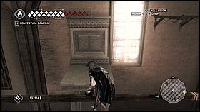 Z żyrandoli dostajemy się na drewnianą platformę na środku - Chórzysta - cz. 1 | Lista trofeów Assassins Creed II - Assassins Creed II - poradnik do gry