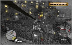 Po wyjściu z samochodu wdrap się [1] na dachu budynku, stojącego naprzeciwko stacji paliw - Daj ognia | Prolog | The Saboteur - The Saboteur - poradnik do gry