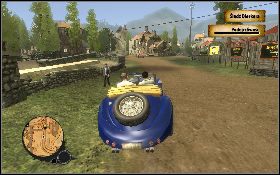 Po wyścigu wsiądź w niebieski samochód [1] i rusz za Dierkerem - Niedzielna przejażdżka | Prolog | The Saboteur - The Saboteur - poradnik do gry