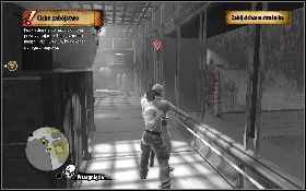 Po zakończeniu animowanej scenki wybiegnij z pokoju przez jedyne drzwi [1] - Najciemniejsza noc | Prolog | The Saboteur - The Saboteur - poradnik do gry