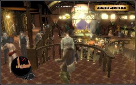 Wyjdź ze swojej kryjówki [1] , wejdź po schodach z lewej na górę i podejdź do Luka [2] - Rzeźnia | Akt I | The Saboteur - The Saboteur - poradnik do gry