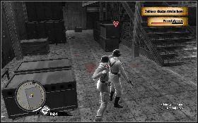 Zejdź po schodach [1] na dół i zabij cicho wartownika [2] - Rzeźnia | Akt I | The Saboteur - The Saboteur - poradnik do gry