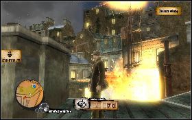 Opuść kamienicę i wskocz na dach okolicznego budynku z prawej - Czarny rynek (Santos) | Akt I | The Saboteur - The Saboteur - poradnik do gry