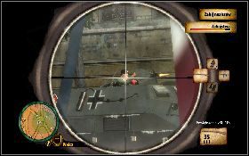 Po wjechaniu we wskazany punkt, wyskocz z auta i zacznij eliminować nadbiegających wrogów [1] - Zakopane tajemnice (Skylar) | Akt I | The Saboteur - The Saboteur - poradnik do gry