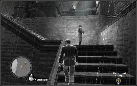 Po dojściu na skwer, omiń wartowników kierując w lewo, a potem wejdź na schody z prawej [1] - Vive Le Zemsta (Skylar) | Akt I | The Saboteur - The Saboteur - poradnik do gry