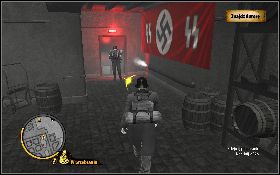 Omiń wartowników i schodź krętymi schodami na dół [1] - Komornik (Vittore) | Akt II | The Saboteur - The Saboteur - poradnik do gry