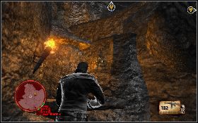 Dojdź do drugiego niebieskiego punktu [1] i przeskocz na drugą stronę przepaści - Cest ici lempire de la mort | Akt III | The Saboteur - The Saboteur - poradnik do gry