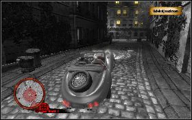 Kiedy Denis wybiegnie z budynku i wsiądzie do auta [1] , nastąpi eksplozja - Historia ojca Denisa | Misje poboczne | The Saboteur - The Saboteur - poradnik do gry