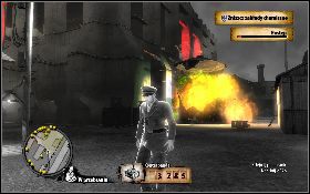 Zacznij od podkładania ładunków [1] na zewnątrz głównego budynku - Operacje SOE | Misje poboczne | The Saboteur - The Saboteur - poradnik do gry