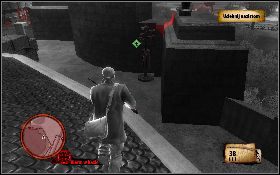 Ustaw się w części platformy, która wychodzi na ulicę i poczekaj, aż nadjedzie kuloodporna limuzyna generała - Historia Margot Bonaire | Misje poboczne | The Saboteur - The Saboteur - poradnik do gry