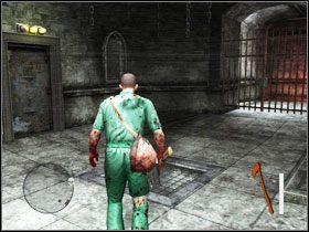 Trzecia cela od wejścia - to przeciwnik uzbrojony w baton i apteczka - 3. Sexual deviants - Opis przejścia - Manhunt 2 - poradnik do gry