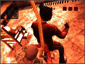 Naciskając przycisk #1 otwieramy drzwi do celi wychodzące na korytarz - 3. Sexual deviants - Opis przejścia - Manhunt 2 - poradnik do gry