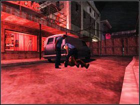 Odszukujemy kolejne schody po których wchodzimy na górę - 4. Red light - Opis przejścia - Manhunt 2 - poradnik do gry