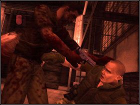 Dokładnie przeszukując plac, natrafiamy na kilka pudełek amunicji - 5. Best friends - Opis przejścia - Manhunt 2 - poradnik do gry