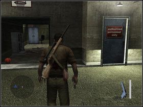 Odbębniamy potyczkę z kilkoma nieprzyjemnymi typami #1 (karabin snajperski może nam znacznie pomóc) przeszukujemy dach (m - 8. Assassination - Opis przejścia - Manhunt 2 - poradnik do gry