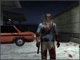 Po wyjściu z zakładu, czeka nas potyczka z sześcioma agentami #1 (uzi i pistolety) - 9. Most wanted - Opis przejścia - Manhunt 2 - poradnik do gry