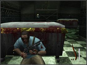 Używamy głowy na skanerze przy drzwiach #1 - 11. Origins - Opis przejścia - Manhunt 2 - poradnik do gry
