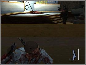 Odszukujemy niebieskie drzwi #1 , stukamy w ścianę i chowamy się w cieniu - 12. Broadcast interrupted - Opis przejścia - Manhunt 2 - poradnik do gry