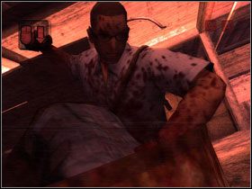 Czekamy w cieniu na jednego z wrogów (sierp ) - 13. Altered state - Opis przejścia - Manhunt 2 - poradnik do gry