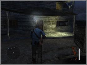 W oknach budynku po lewej, mamy 3 strzelców z kuszami #1 - 13. Altered state - Opis przejścia - Manhunt 2 - poradnik do gry