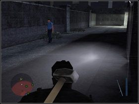 Kilka kroków przed nami, w cieniu po prawej - puszka - 14. Domestic disturbance - Opis przejścia - Manhunt 2 - poradnik do gry