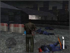 Przed nami małe wyzwanie - czterech patrolujących teren wokół basenu oficerów #1 - 14. Domestic disturbance - Opis przejścia - Manhunt 2 - poradnik do gry