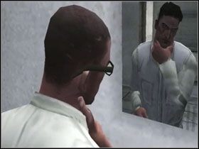 Kiedy trafiamy w naszego znikającego przeciwnika, na naszym ekranie obserwujemy ciekawe efekty wizualne #1 - 15B. Release therapy (LEO) - Opis przejścia - Manhunt 2 - poradnik do gry