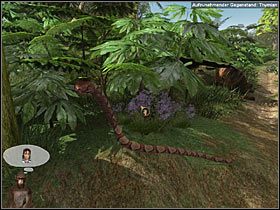 Spróbuj sięgnąć po kwiat tymianku (po prawej) - wypełznie spod niego wąż - Rozdział pierwszy (2) - Opis przejścia - Return to Mysterious Island 2 - poradnik do gry