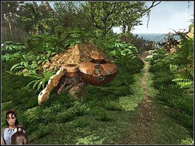 Po przepłoszeniu jaguara zabierz wsadzone w układ płytki (wszystkie 3), tym samym rozbroisz armatkę i Mina z Jepem będą mogli przejść dalej - Rozdział drugi (2) - Opis przejścia - Return to Mysterious Island 2 - poradnik do gry