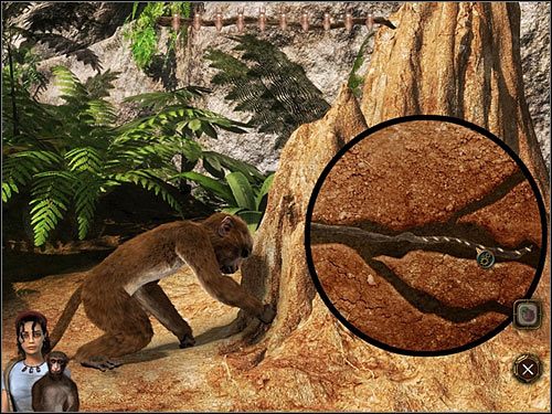 Twoim zadaniem jest wyciągnąć gałązkę z jak największą ilością termitów (wciśnij LPM i powolutku przesuwaj gałązkę w lewo) - Rozdział piąty (1) - Opis przejścia - Return to Mysterious Island 2 - poradnik do gry