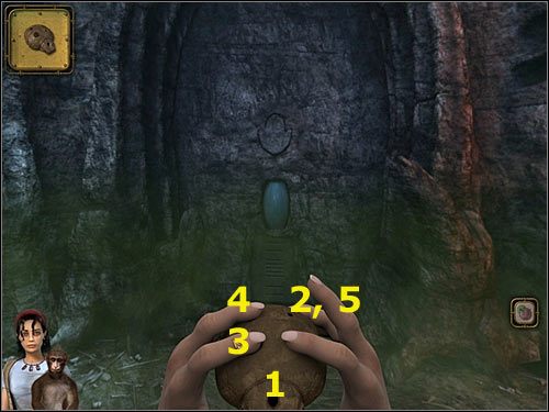 W efekcie dobrego ustawienia wazonów rozlegnie się melodia, którą musisz odtworzyć na okarynie - Rozdział siódmy - Opis przejścia - Return to Mysterious Island 2 - poradnik do gry