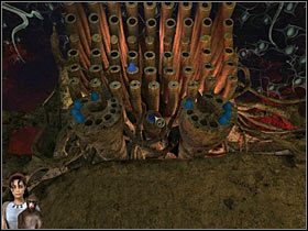 By poznać wszystkie wypowiedzi, musisz prawidłowo ustawić stożkowate zatyczki na otworach w przypominającym organy instrumencie - Rozdział siódmy - Opis przejścia - Return to Mysterious Island 2 - poradnik do gry