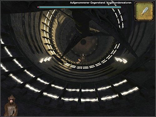 We wnętrzu turbiny czeka Cię minigierka, w której musisz złapać 5 kulkowych kondensatorów , jakimi rzuca w Ciebie Slugger (każde trafienie zmniejsza widoczny u góry pasek 