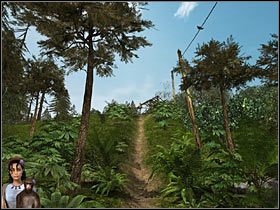 Zawróć do mostku i opuść drąg, żeby Mina przedostała się na drugą stronę - Rozdział trzeci (1) - Opis przejścia - Return to Mysterious Island 2 - poradnik do gry