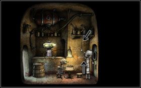 Mijamy muzyków i wchodzimy do kawiarni po prawej #1 - [Opis przejścia] Scena 10 | Machinarium - Machinarium - poradnik do gry