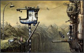 Ponownie nastawiamy zegar, tym razem na symbole #1 - [Opis przejścia] Scena 11 | Machinarium - Machinarium - poradnik do gry