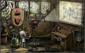 Wytrząsamy ze słonecznika kilka nasion - [Opis przejścia] Scena 15 | Machinarium - Machinarium - poradnik do gry