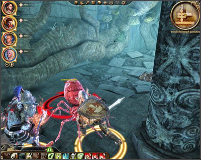 Uważaj, gdyż po wyeliminowaniu pierwszej grupki potworów zaatakowany zostaniesz przez mini-bossa (Spaczony pająk ) - Powrót do Ostagaru (4) | Questy | Dragon Age Początek - Powrót do Ostagaru - Dragon Age: Początek - Powrót do Ostagaru - poradnik do gry