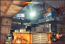 Nieco dalej dojdzie do kolejnej wymiany ognia, jednak ta uruchomiona zostanie dopiero po zeskoczeniu na dół - [Opis przejścia - Etap 1] cz. 2 - Army of Two: The 40th Day - poradnik do gry